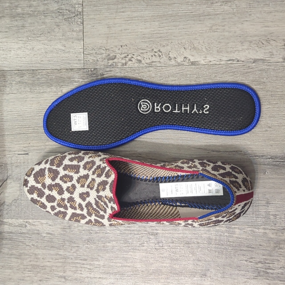 Rothy's "The Loafer" Leopard Print Flats - image 7